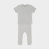 Solid Legging and T-Shirt Set