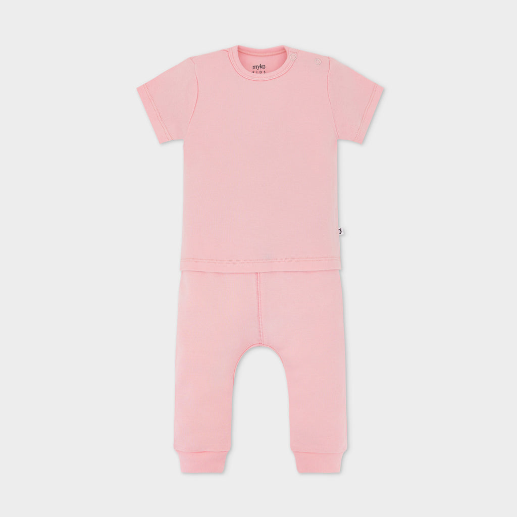 Solid Legging and T-Shirt Set