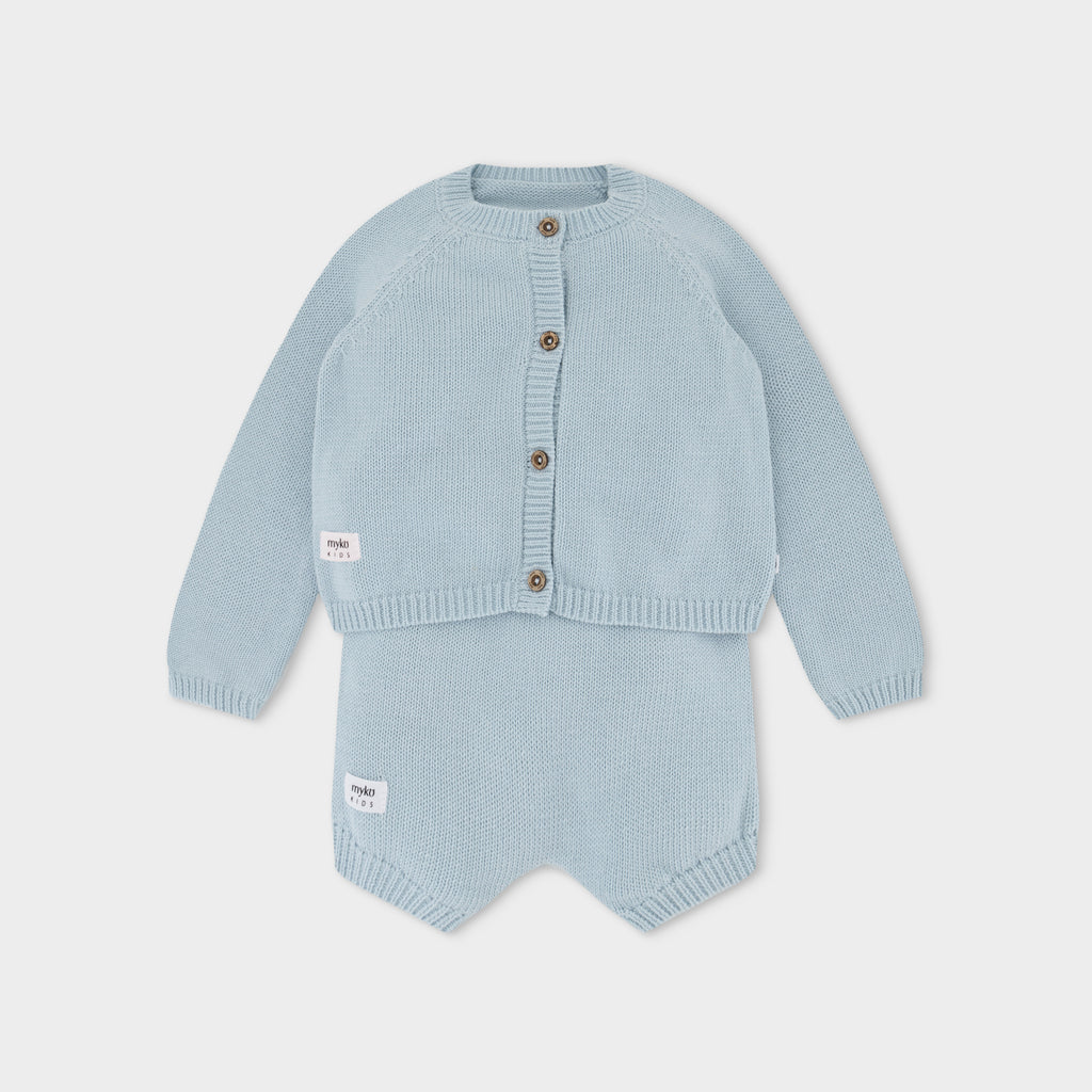 Tricot Cardigan and Short Set