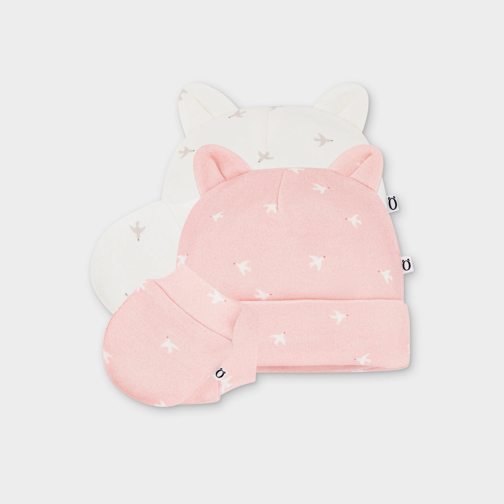 Panda Mittens and Hat Set For Girls