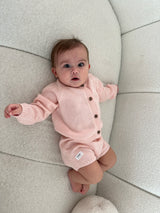 Tricot Cardigan and Short Set